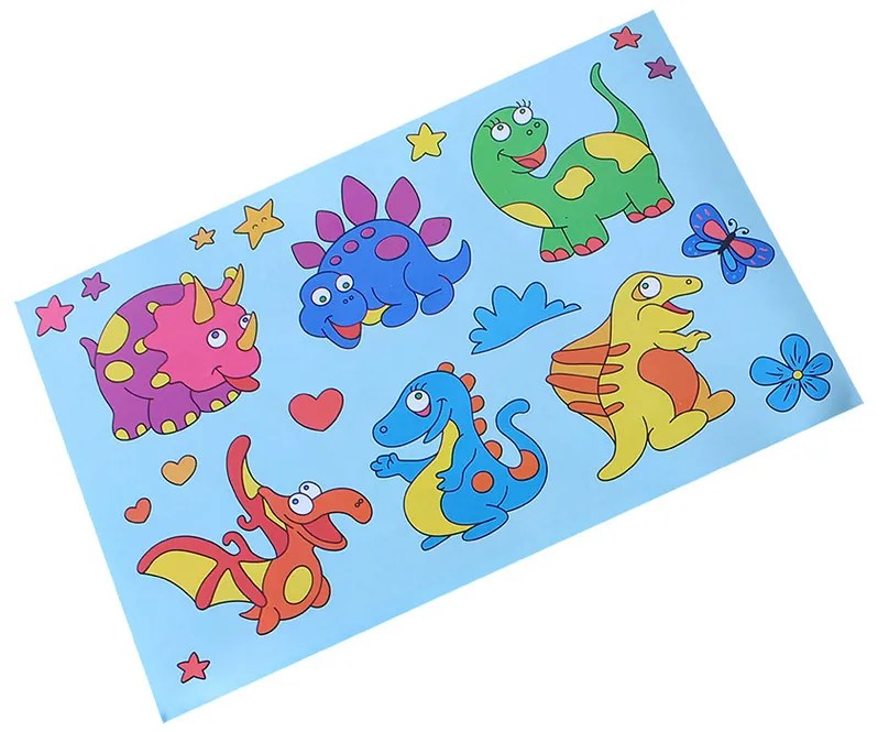 Set confecționat decorațiuni de ferestre Rappa Dinozauri, 27 cm x 28 cm