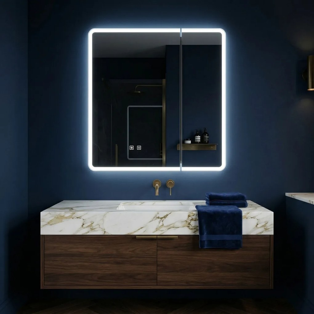 Dulap cu oglindă LED M1011-60 60x70