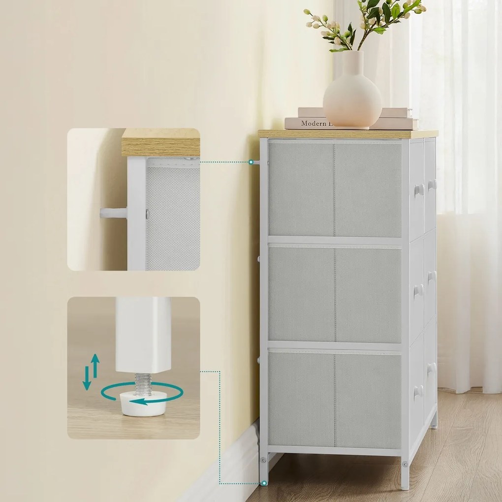 Comoda E1032 WT, 80 cm, L