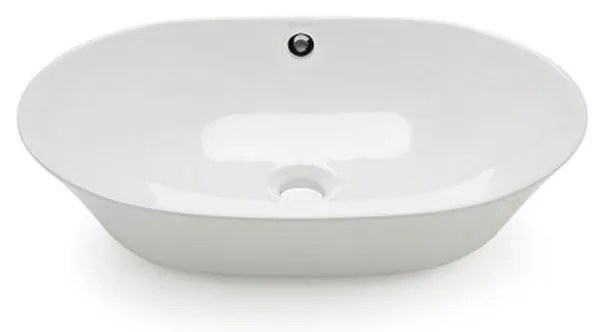 Bathco 4038 - Lavoar pentru blat TOULOUSE 59x42 cm, porțelan/alb