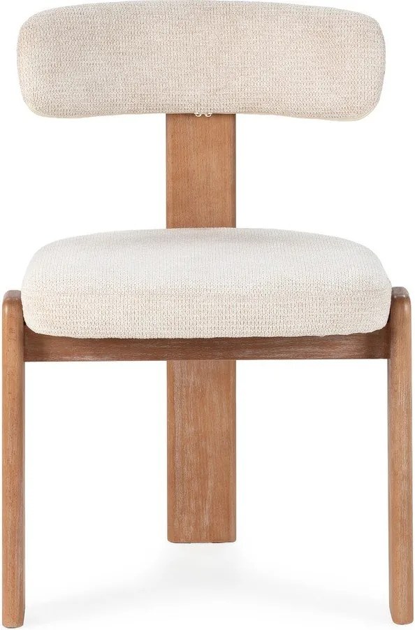 Scaune de dining crem 2 buc. tapițate Nadia – MOME
