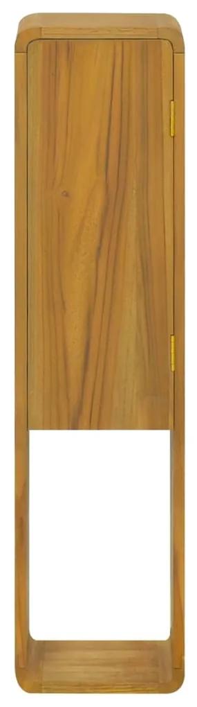 Dulap pentru baie de perete, 25x25x100 cm, lemn masiv de tec