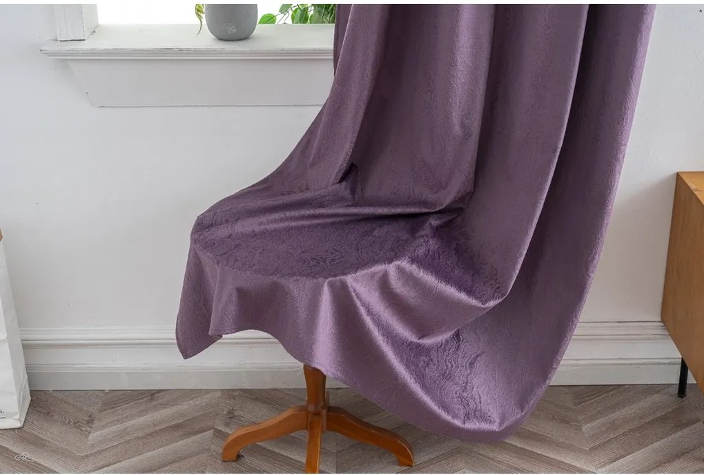 Draperie opaca DUNES VELVET 140x250 cm, mov Agatat: Rejansa