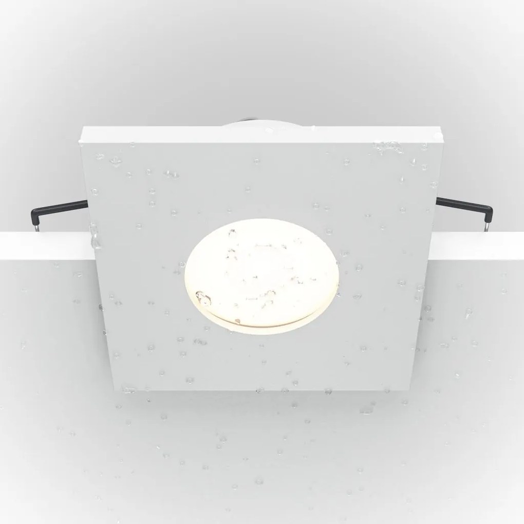 Spot incastrabil design tehnic IP65 Stark alb 8,4x8,4cm