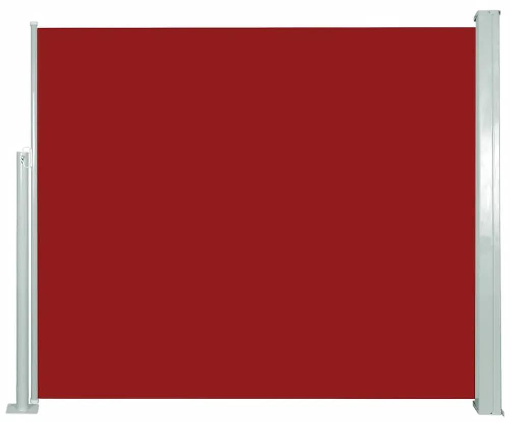 Copertina laterala retractabila, rosu, 120x300 cm Rosu, 120 x 300 cm