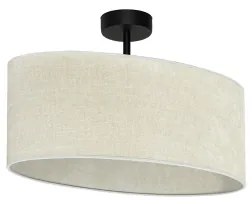Lustră aplicată Duolla OVAL 1xE27/15W/230V gri