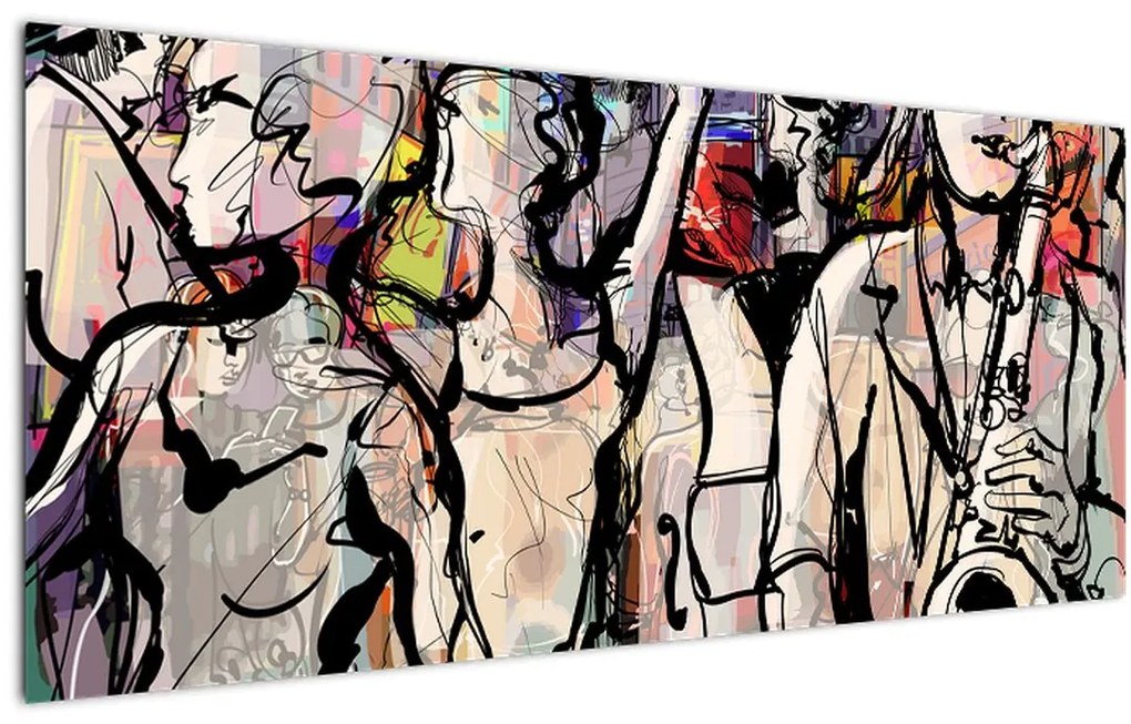 Tablou - Seara de jazz (120x50 cm)