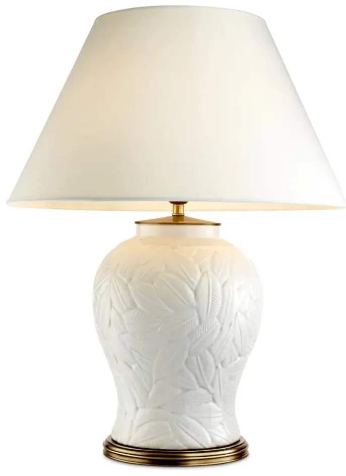 Veioza eleganta design LUX din ceramica, Cyprus alb 110952 HZ