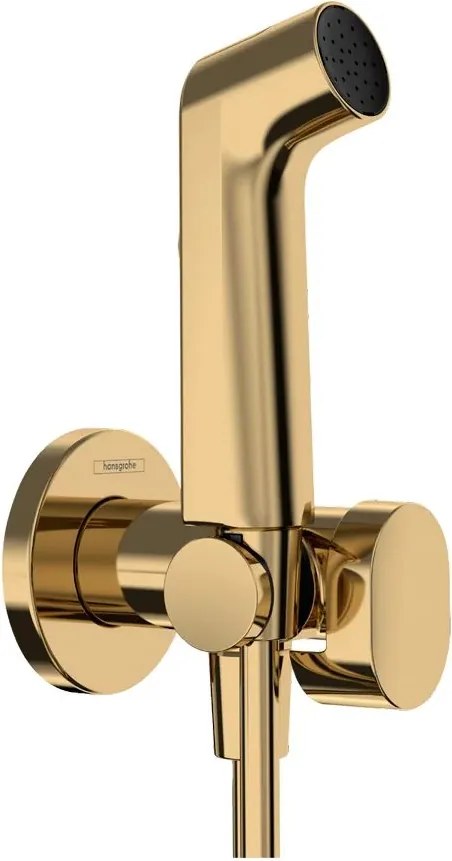 Dus igienic auriu lucios Hansgrohe S EcoSmart cu 1 jet Bidette