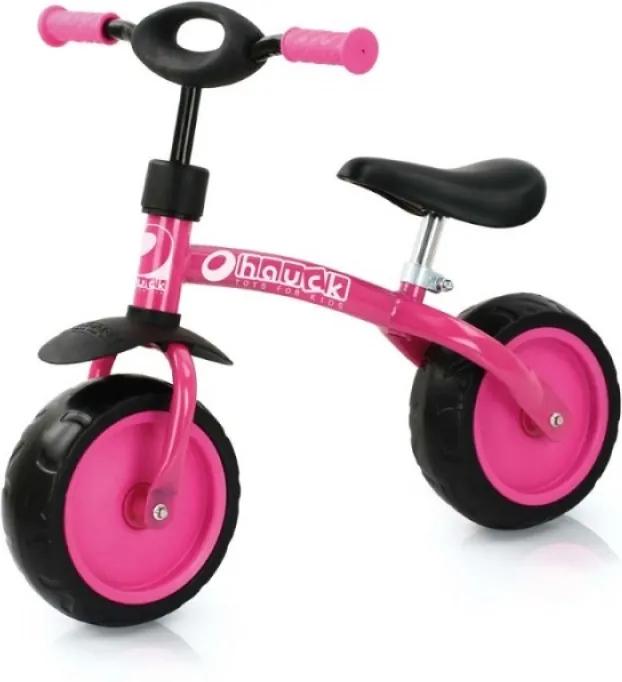 Bicicleta fara pedale Hauck Super Rider 10, pink, varsta 2-4 ani