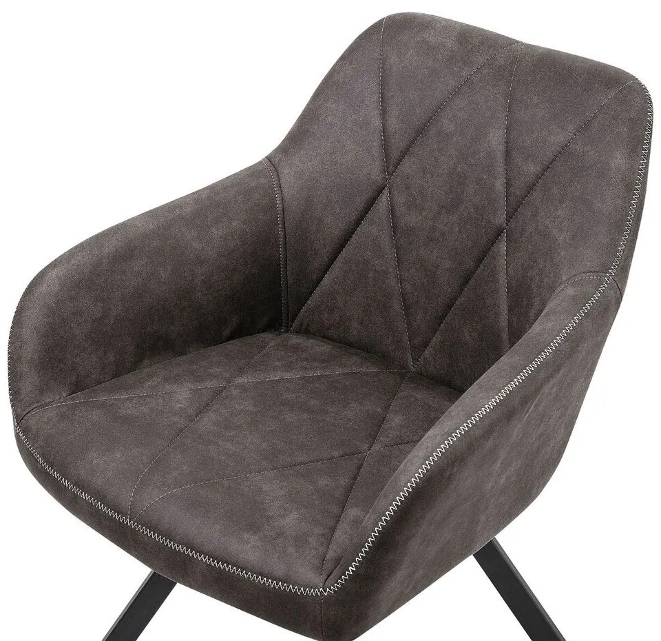 Set 2 buc. scaune pentru sufragerie Manly (gri). 1009983