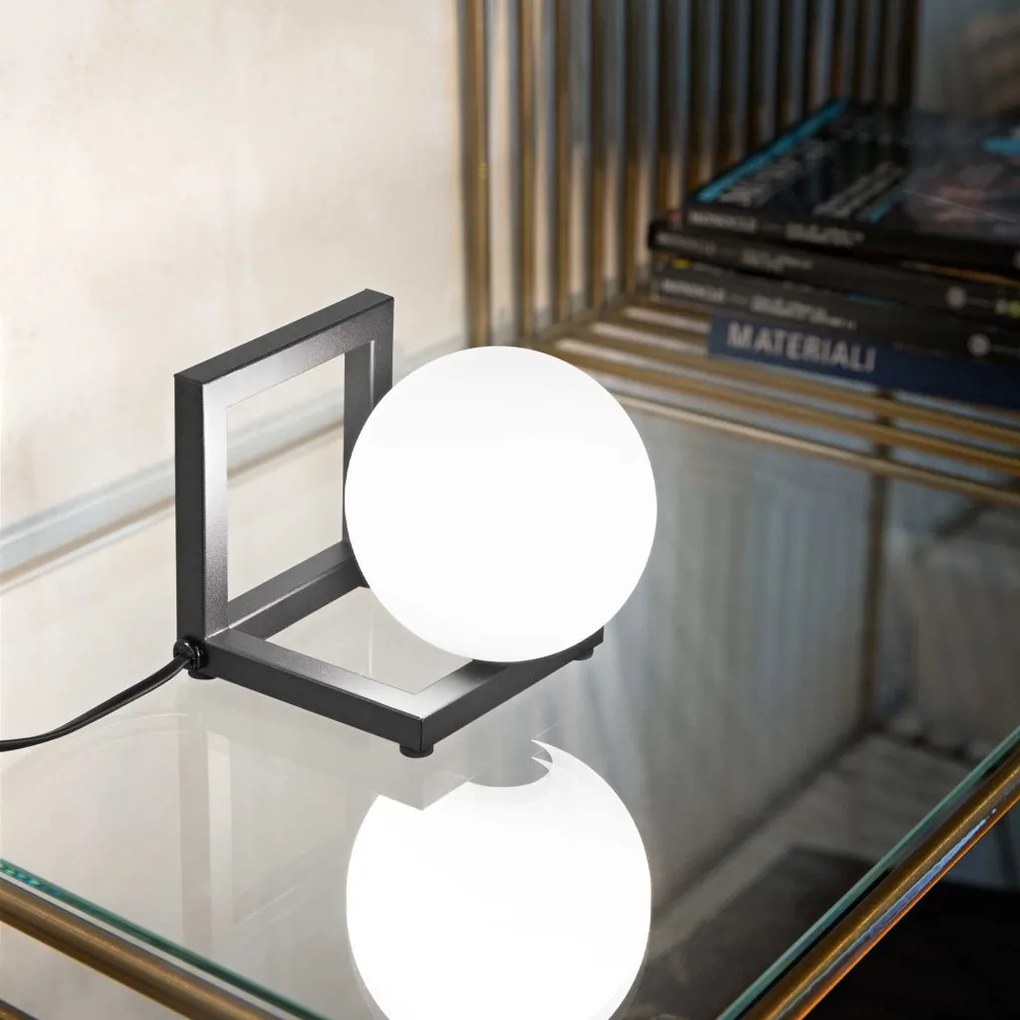 Lampa de masa design minimalist Angolo tl1 negru