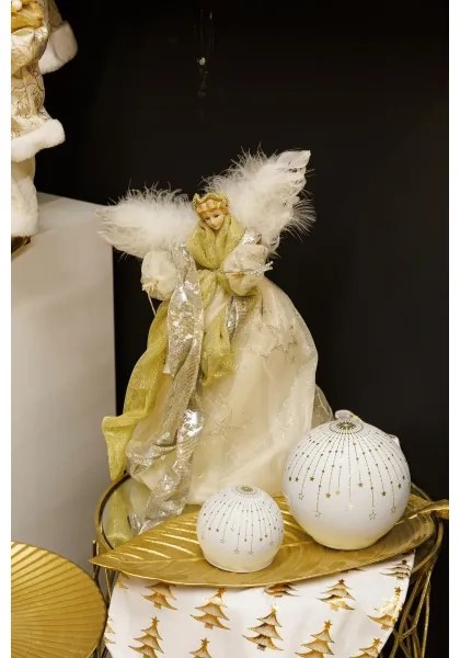 Decorațiune de Crăciun 41 cm înger auriu