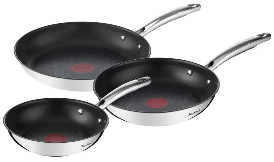 Tigăi 3 buc. din inox Duetto+ – Tefal