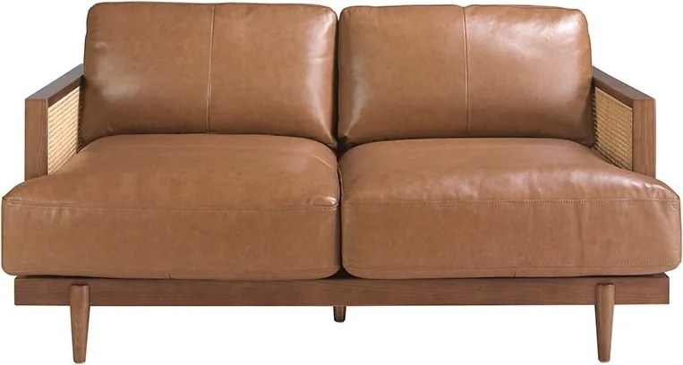 Canapea 2 locuri design elegant LUX Brown leather