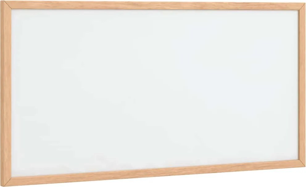 vidaXL Tablă albă magnetică cu ramă din lemn masiv de pin 60x30 cm