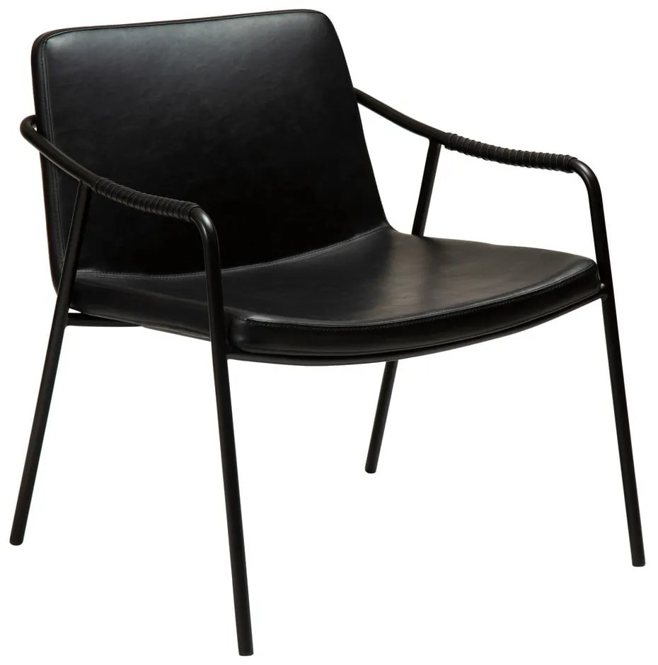 Fotoliu din piele artificială DAN-FORM Denmark Boto, negru