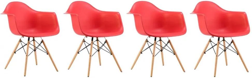 Set de scaune RED MODERN 3+1 GRATIS