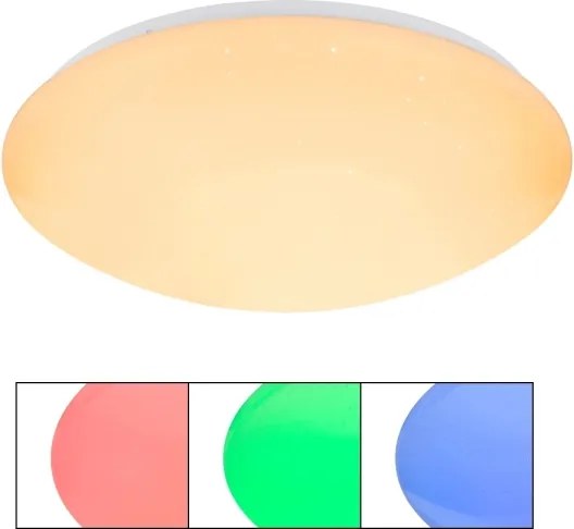 Globo 48363-24RGB - Plafonieră LED RGB cu intensitate reglabilă ATREJU 24W/230V Ø 41 cm + telecomandă