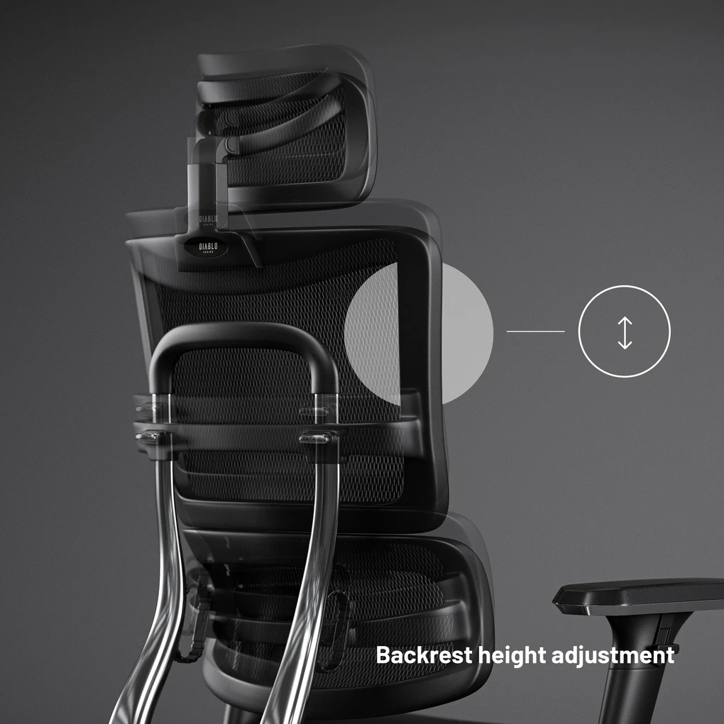 Scaun ergonomic DIABLO V-MASTER: negru