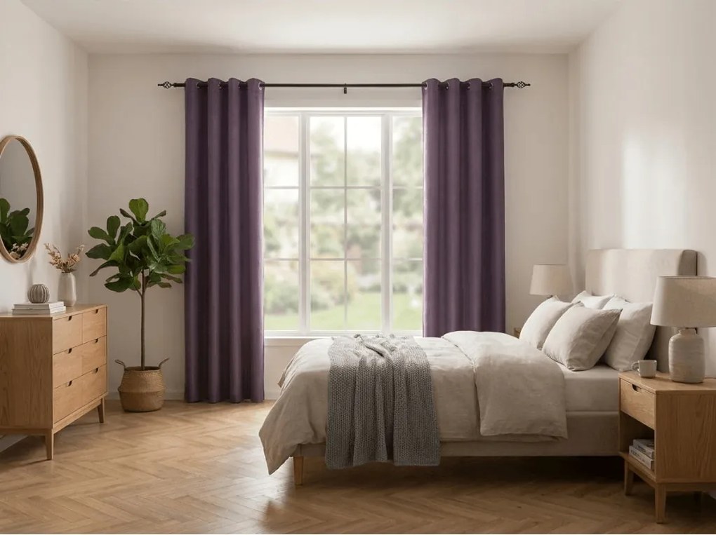 Draperie opaca DUNES VELVET 140x250 cm, mov Agatat: Rejansa