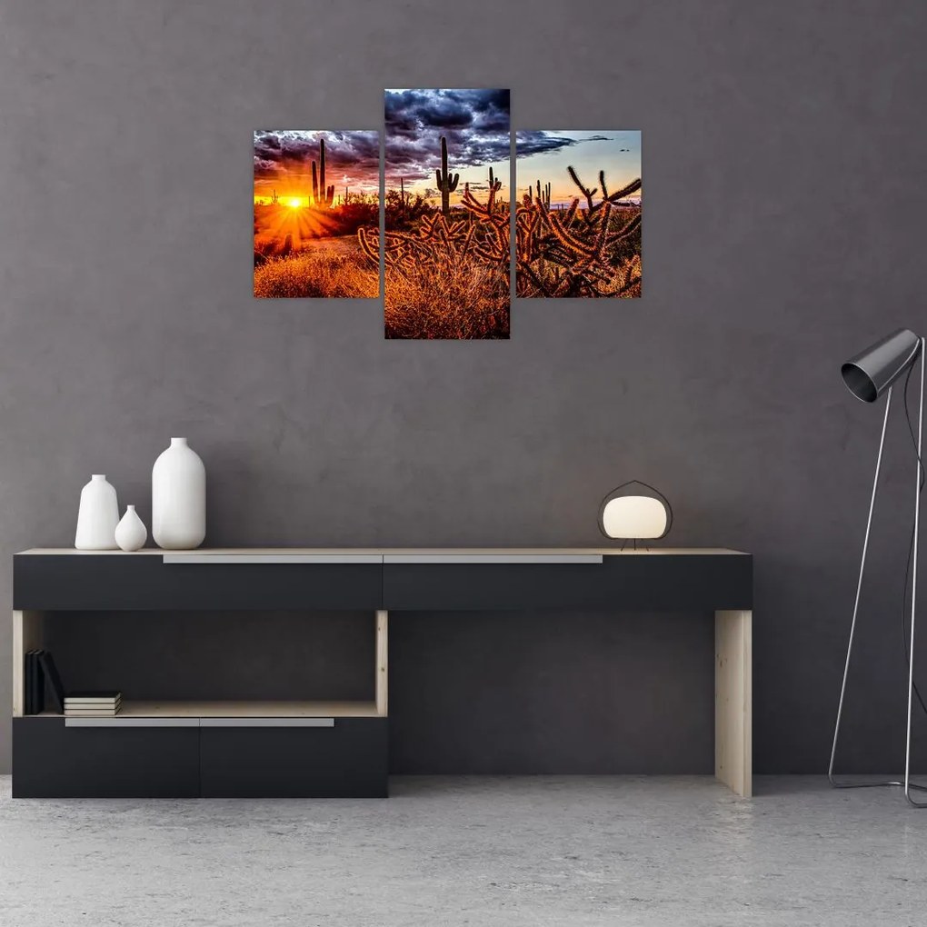 Tablou - Ora aurie a deșertului (90x60 cm)