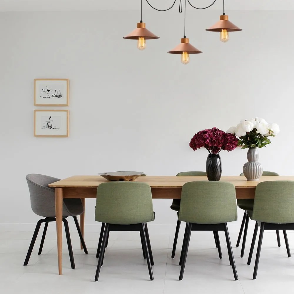 Lustră arămie cu abajur din metal ø 114 cm Manavgat – Opviq lights