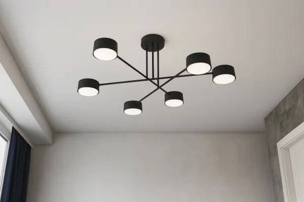 BRILAGI - Lustra LED RGB dimabilă MONO 6xGX53/14W/230V Wi-Fi Tuya negru