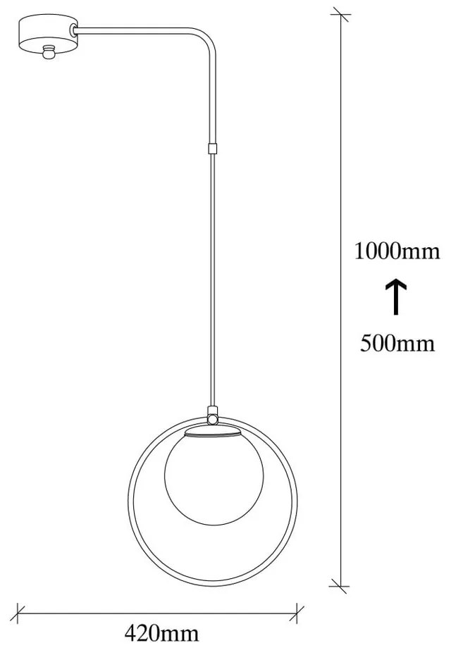 Lustră metalică Opviq lights Elpidas, negru