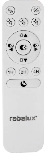 Plafonieră LED dimabilă cu ventilator Rabalux LED/30W/230V + telecomandă