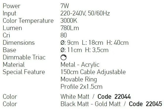 Pendul LED, Lustra suspendata moderna Lord