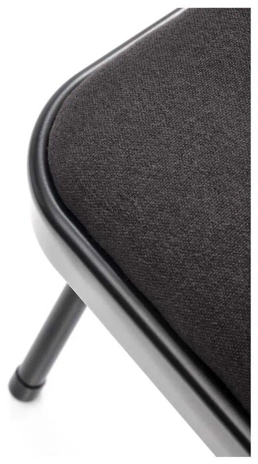 Scaun pliabil Dover, negru