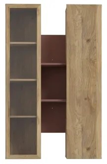 Poliță de perete INAR, stejar maro