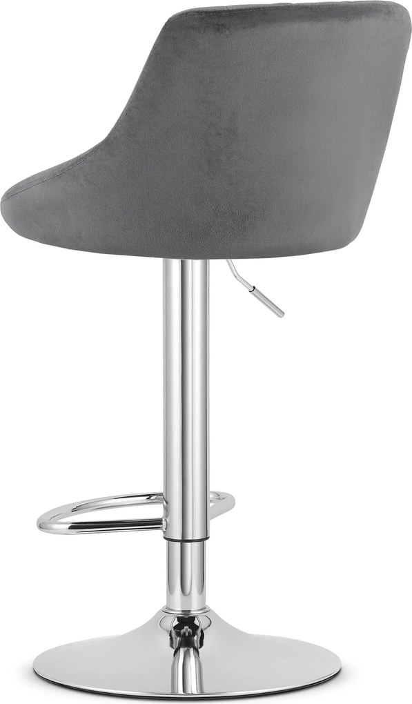 Reducere Scaun de bar gri VELVET KAST II. calitate.