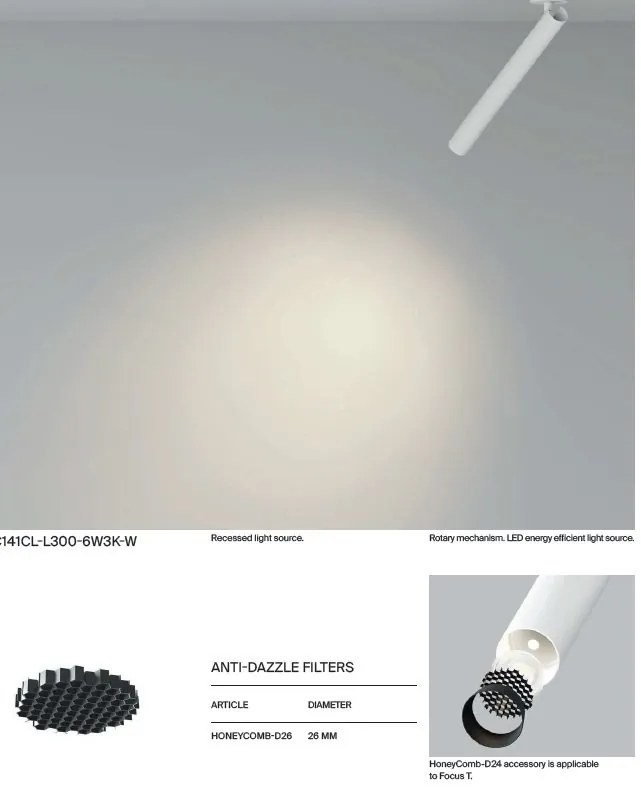 Spot LED aplicat directionabil stil minimalist Focus T alama