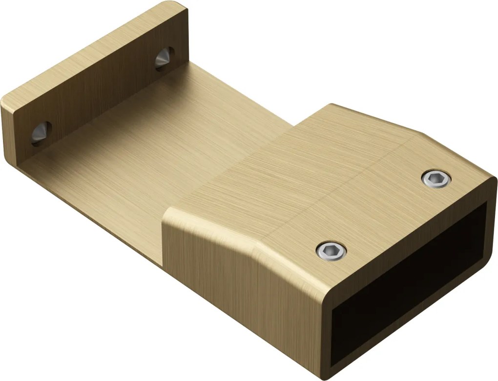 Paravan dus sticla walk-in 100x200 cm auriu periat Sanswiss Easy STR4P 1000x2000 mm