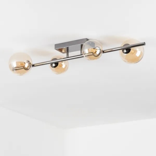 Lustră LED aplicată Brilagi MILLA 4xG9/3W/230V crom lucios/auriu