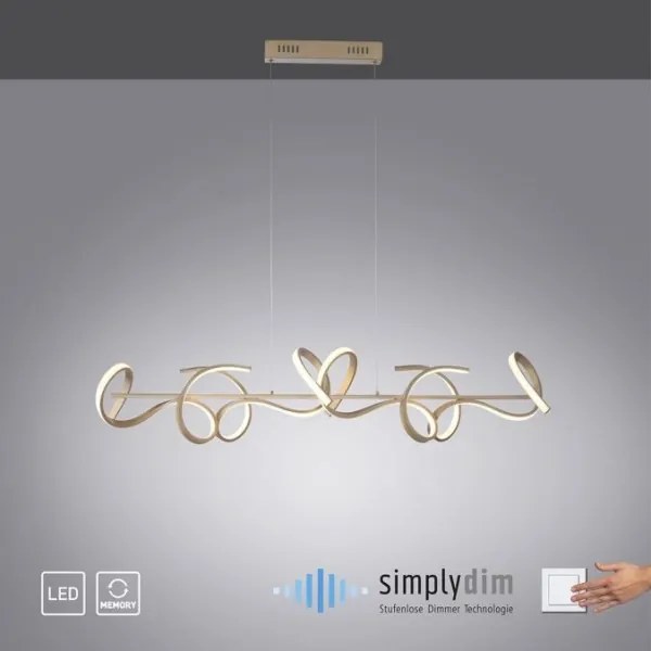 Lustră LED pe cablu dimabilă CURLS LED/40,8W/230V Leuchten Direkt 19033-60