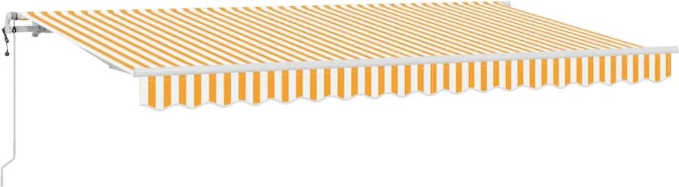 vidaXL Cortina Retractabilă Galben 350 x 200 cm țesătură