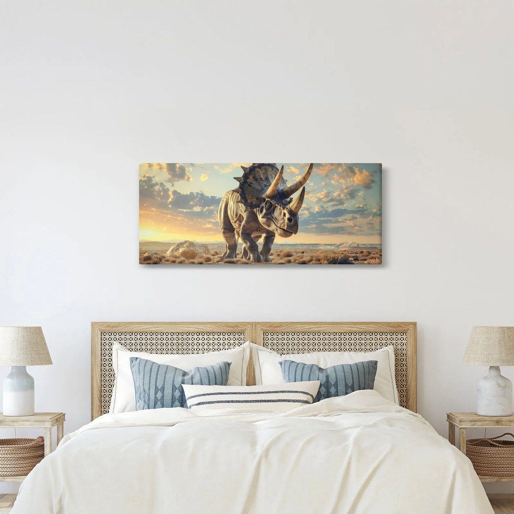 Tablou - Triceratops (120x50 cm)