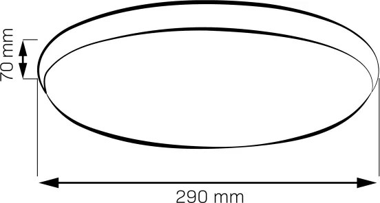 Plafonieră LED LIBRA LED/15W/230V 4000K Ø 29 cm aurie