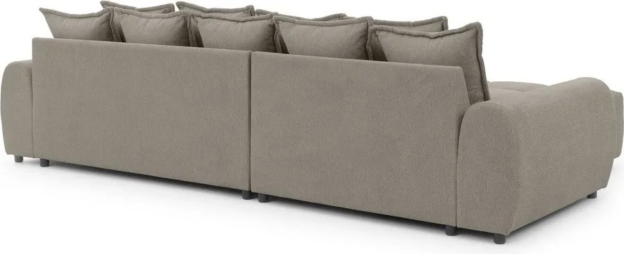 Colțar taupe (cu colț pe partea stângă/cu șezlong) Albane – Ropez