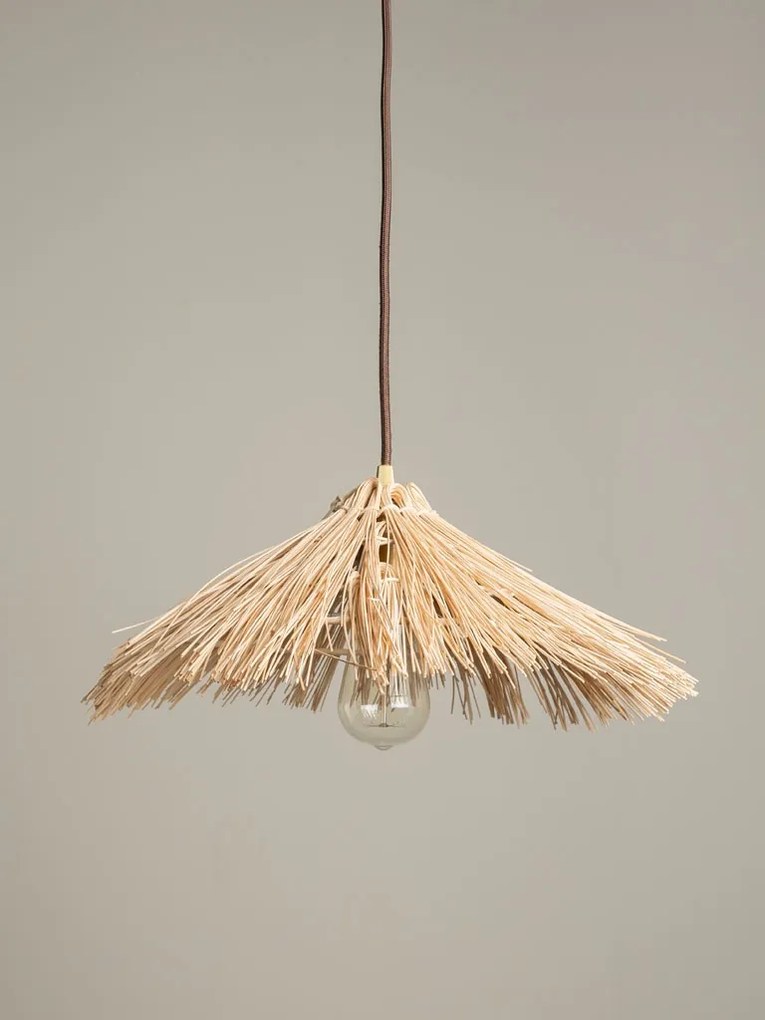 Lustra din lemn de bambus, D40cm, Froufrou