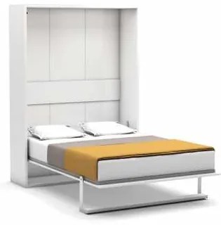 Pat Rabatabil dublu cu somiera inclusa - Diva(LOFT) Double (140 X 190) - Alb Mat