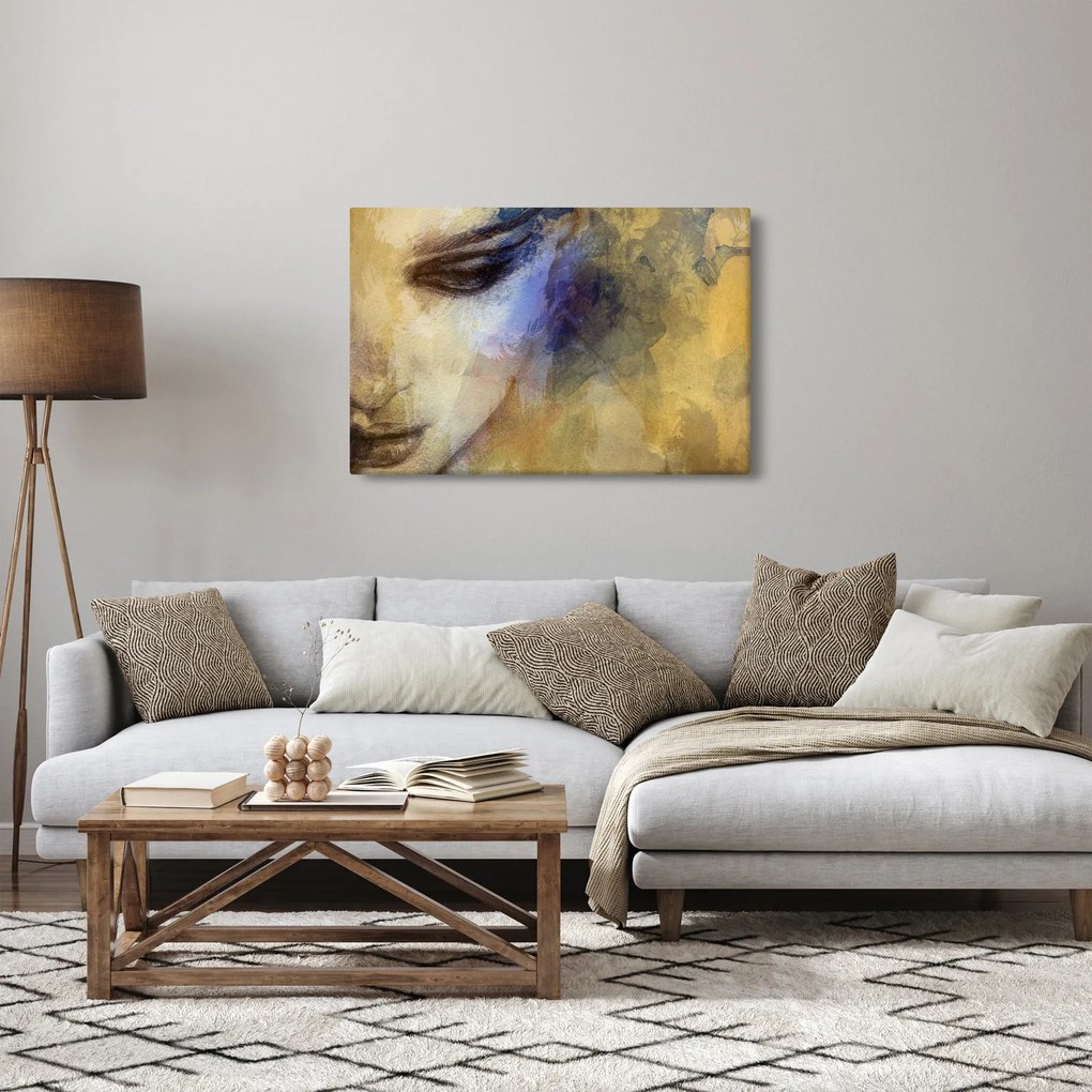 Tablou - Portretul femeii, desen (90x60 cm)