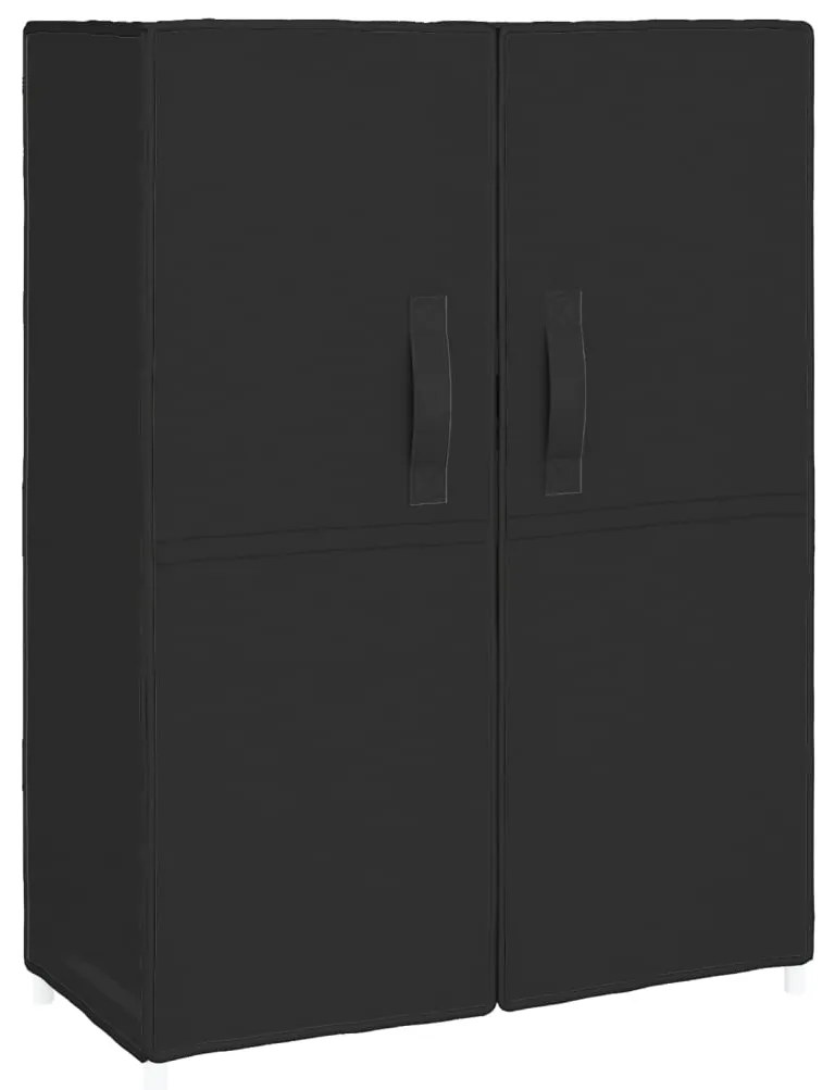 337261 vidaXL Pantofar, negru, 60x28x90 cm, material textil