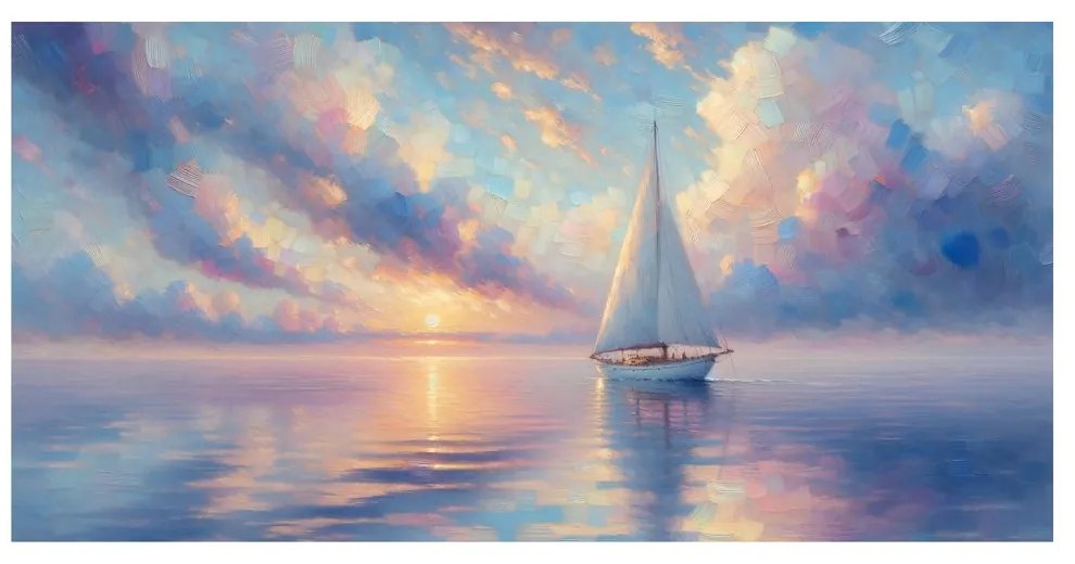 Tablou velier romantic