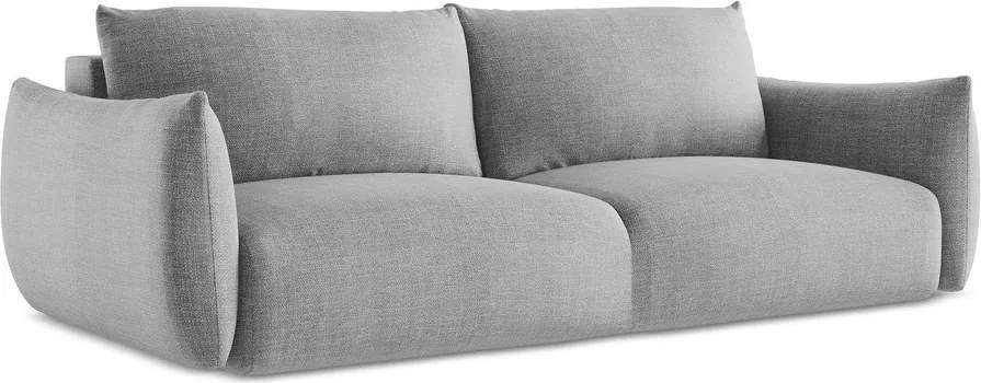 Canapea gri deschis extensibilă 230 cm Leila – Makamii