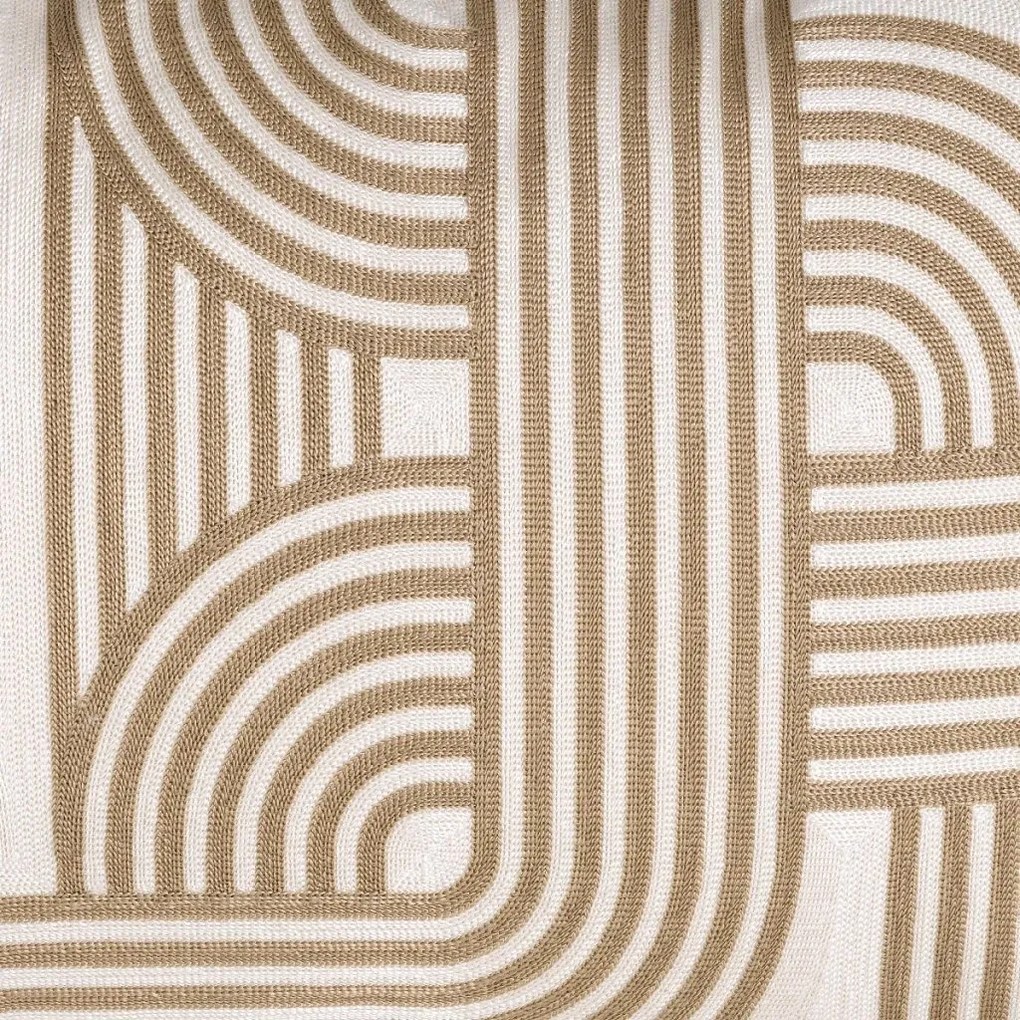 Perna decorativa design LUX Abacas bej, alb