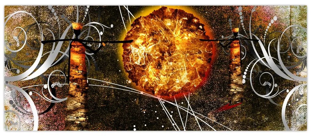 Tablou cu pictură epochală străveche (120x50 cm)